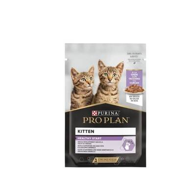 Proplan Hindili Pouch Yavru Kedi Yaş Maması 26*85g - 1