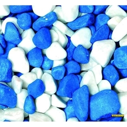 Vitesand - Ref-186 Mavi-Beyaz Akvaryum Çakılı 15 li