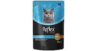 Reflex Etli Balıklı Kedi Pouch Yaş Mama 85gr*22li - 1