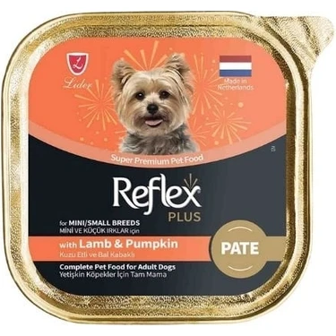Reflex Kuzu Etli&Bal Kabaklı Köpek Pate 16lı