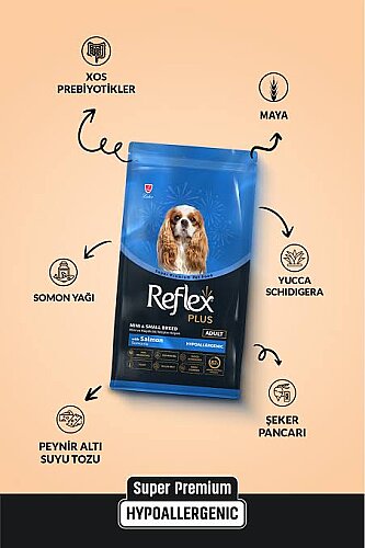 Reflex Mini&Small Somonlu Yetişkin Köpek Maması 3kg