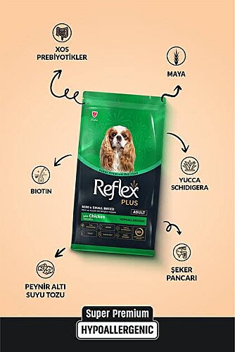 Reflex Mini&Small Tavuklu Yetişkin Köpek Maması 3kg