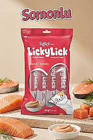 Reflex Plus Lickylick Somonlu Kedi Sıvı Ödül 4*15gr