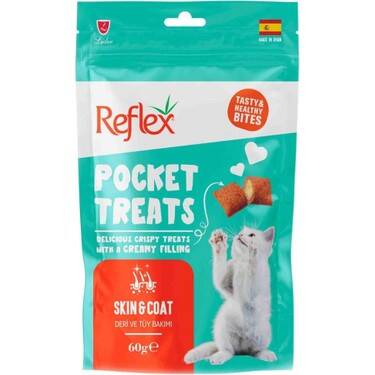 Reflex Pocket Treats Skin&Coat Kedi Ödül 60gr - 1