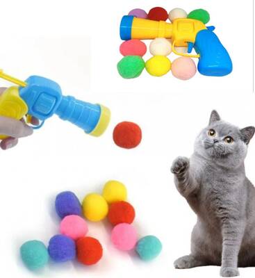 Shippo Sünger Top Silahı Kedi Oyuncak - 1