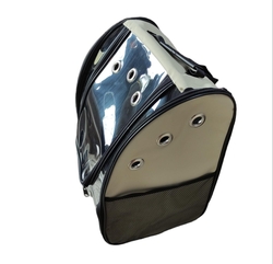 Shippo - Şeffaf Sırt Taşıma Çantası Krem (23*33*40)