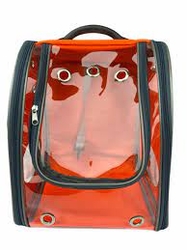 Shippo - Şeffaf Sırt Taşıma Çantası Turuncu (23*33*40)