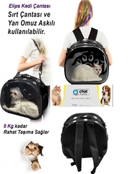 CHAT - Şeffaf Flybag Çanta Siyah