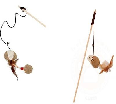 Shippo Ahşap Saplı Kedi Oltası 1225 - 1