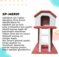 Chat Merdivenli Kedi Evli Tırmalama