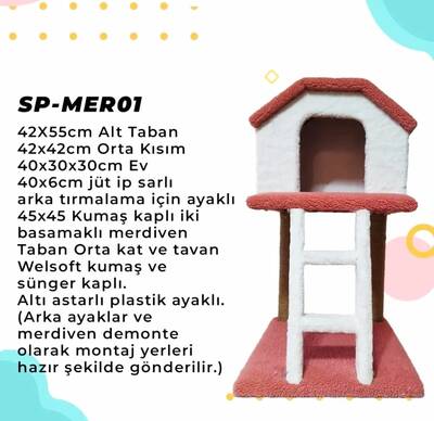 Chat Merdivenli Kedi Evli Tırmalama - 1