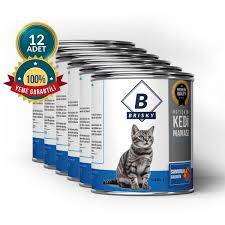 Brisky Balıklı Yetişkin Kedi Konservesi 12 li