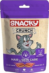 Snacky - Snacky Tüy ve Deri Bakımı Tavuklu Kedi Ödül 60g*10 lu