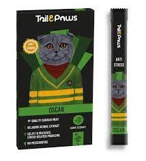 Tail&Paws - Tail&Paws Oscar Tavuklu Stres Karşıtı Krem Kedi Ödül 5 li 15gr 