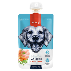 wanpy - Wanpy Köpek Tavuk&Havuçlu Et Ezmesi 10lu