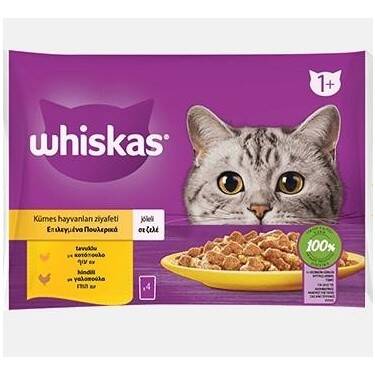 Whiskas Tavuklu Kedi Yaş Maması 4 x85:340 gr