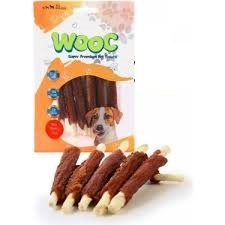 Wooc - Wooc ( MJ4) Ördek Sargılı Sütlü Stick Köpek Ödül 80gr