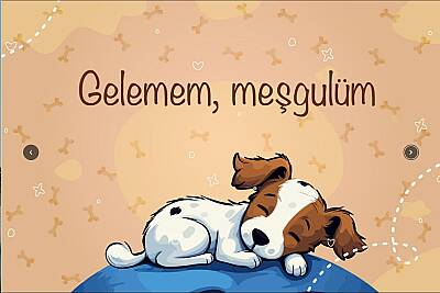 Shippo Köpek Desenli Mama ve Su Kabı Altı Paspası 60*40 cm - 2